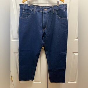 Men's Straight Jeans — Deep Blue Straight-Leg Denim